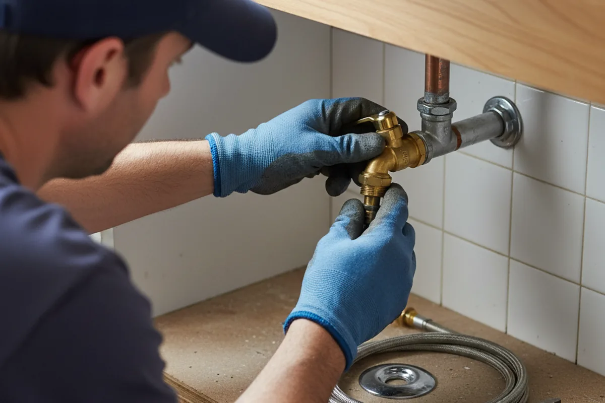 Shutoff valve and fitting work during Repiping in Princeton